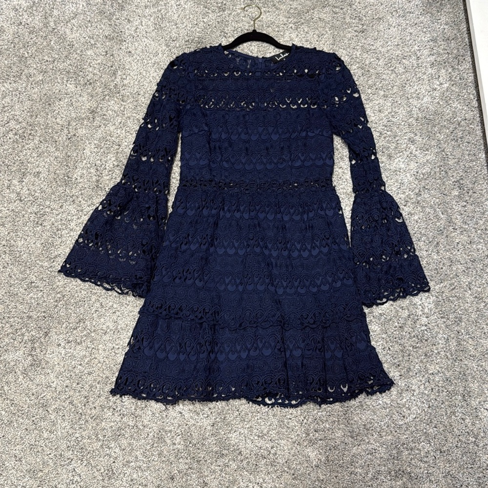 Lulus lace long sleeve dress.